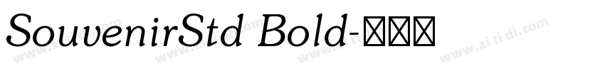 SouvenirStd Bold字体转换